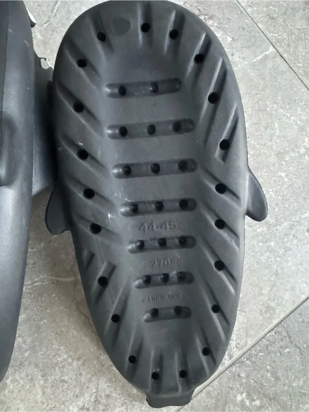 Black Shark Clog Slides Slip-Ons with White Tooth Detailing